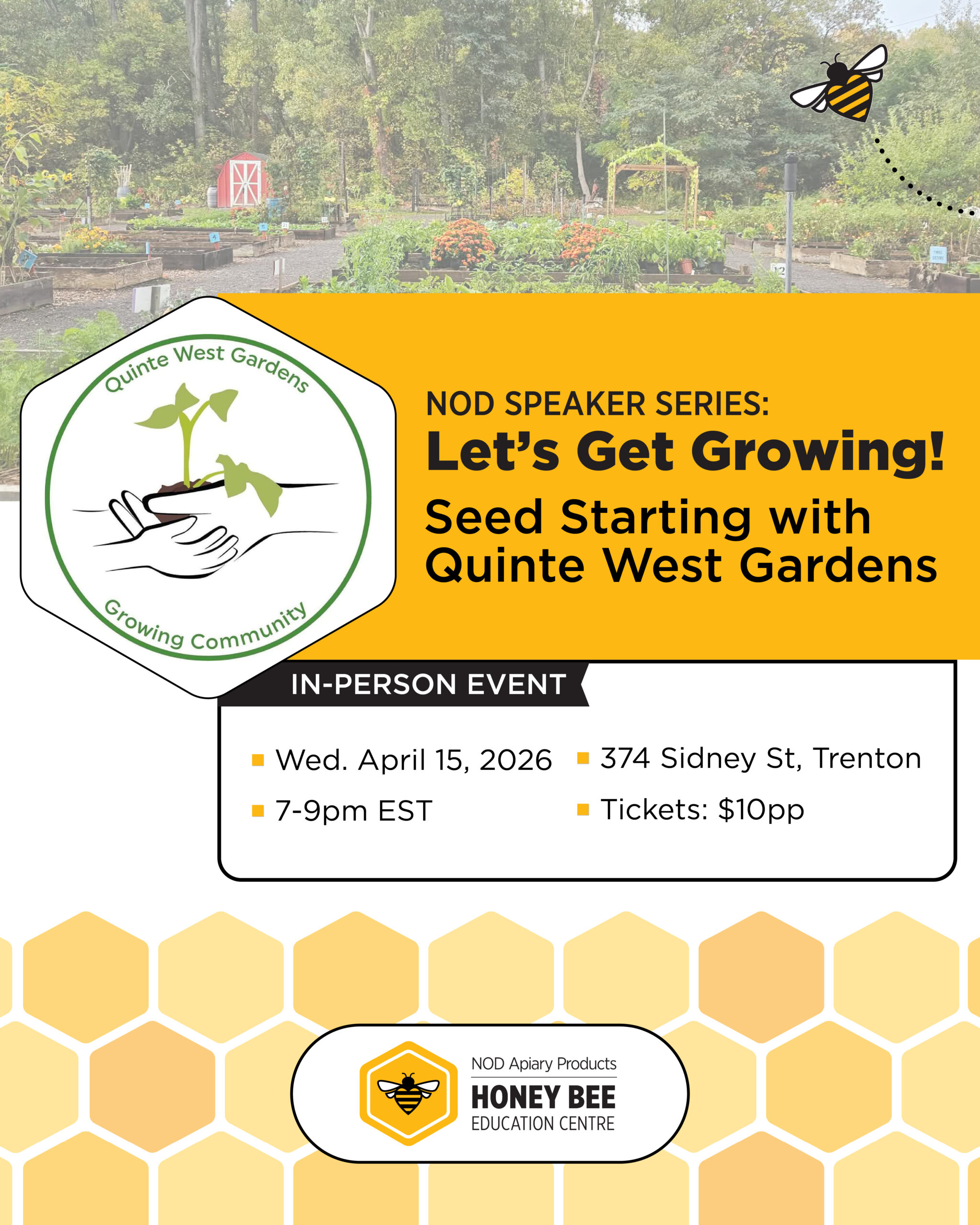 Speaker-Series_Seed-Starting_SM Speaker Series: David Peck discusses honey bee nutrition and small hive beetles
